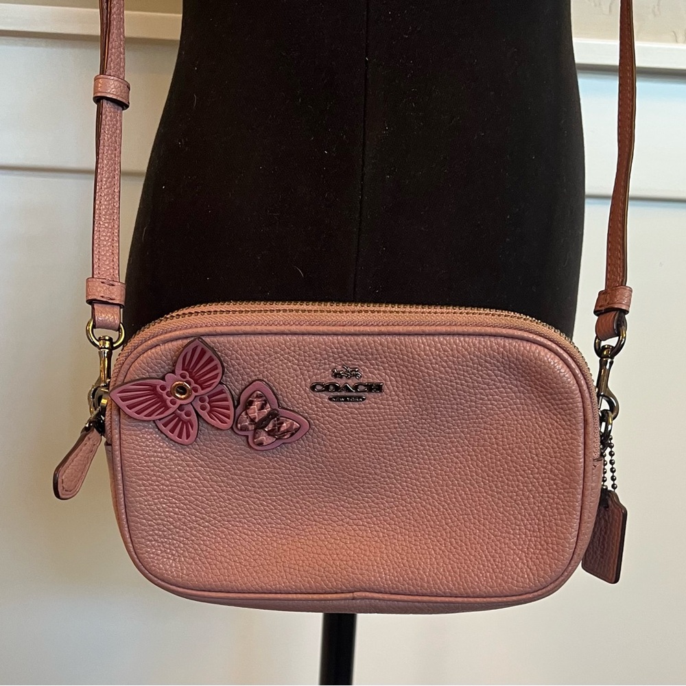 Coach Sadie Crossbody Clutch With Butterfly Appliqués